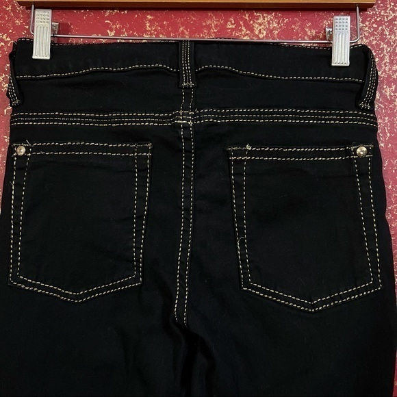 CACHE CONTOUR COLLECTION VINTAGE Black Boot Cut denim Jeans Pants 0 - Picture 3 of 10